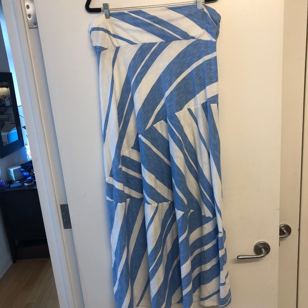 Lilly Pulitzer White and Blue Maxi
